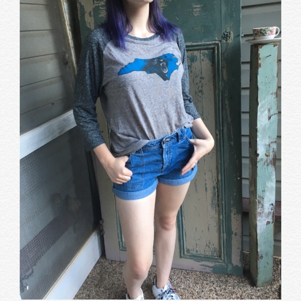Panthers Gray Baseball Tee